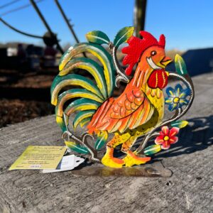 Painted Rooster With Wing